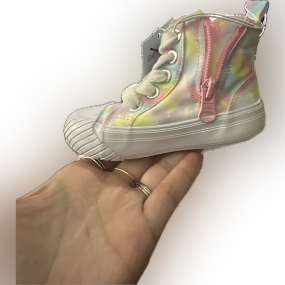 Toddler/ little Girls' Shane Tie-Dye Lace-Up Zipper Sneakers - Cat & Jack - Picture 4 of 5